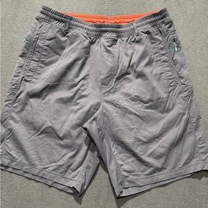 Birddogs Shorts Mens XXXLarge Gray Long Lined Athletic Swim Gym Hybrid Boomstick